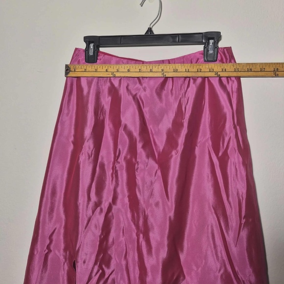 Gunne Sax For Jessica McClintock Vintage Coquette Barbiecore Pink Maxi Skirt 9 - Picture 3 of 7